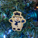 Snowman Ceramic Ornament