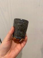 4.5 oz Blue Grey Carved Cup