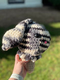 Bunny Ice Cream Crochet Plushie - Cookies and Cream