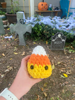 Candy Corn Crochet Plushie