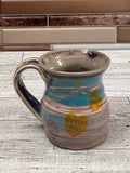 6 oz Pink and Blue Marble Conversation Heart Mug