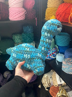 Brontosaurus Crochet Plushie - Stormy Ocean