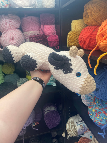 Sleeping Cow Crochet Plushie