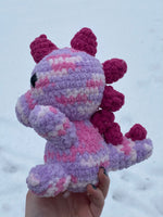 Dinosaur Crochet Plushie - Purple/Pink