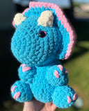 Transceratops Crochet Plushie