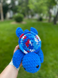 Turtle Crochet Plushie - 4th of July