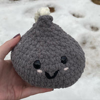 Hershey Kiss Crochet Plushie - Silver