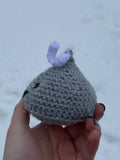 Hershey Kiss Crochet Plushie - Small Silver