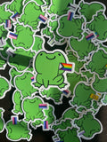 LGBTQ Frog Sticker