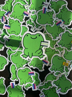 LGBTQ Frog Sticker