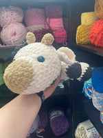 Sleeping Cow Crochet Plushie