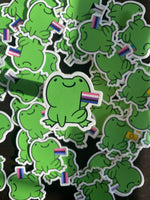 LGBTQ Frog Sticker