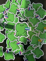 LGBTQ Frog Sticker