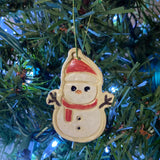 Snowman Ceramic Ornament