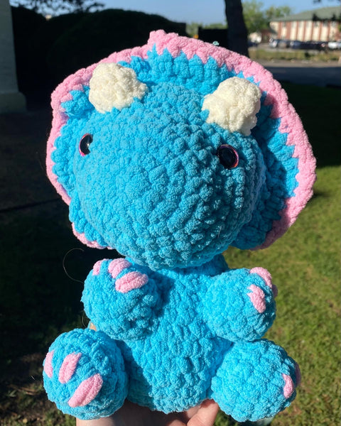 Transceratops Crochet Plushie