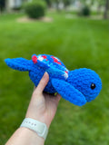 Turtle Crochet Plushie - 4th of July