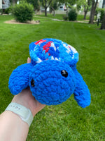 Turtle Crochet Plushie - 4th of July