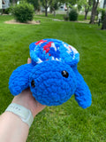 Turtle Crochet Plushie - 4th of July