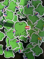 LGBTQ Frog Sticker