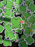 LGBTQ Frog Sticker