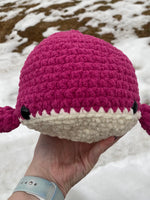 Whale Crochet Plushie - Hot Pink