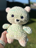 Chibi Bear - White/Rainbow