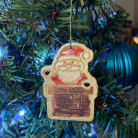 Santa Ceramic Ornament