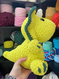 Green Triceratops Crochet Plushie