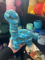 Brontosaurus Crochet Plushie - Stormy Ocean