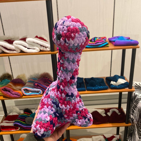 Brontosaurus Crochet Plushie - Tourmaline