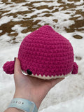 Whale Crochet Plushie - Hot Pink