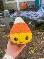 Candy Corn Crochet Plushie