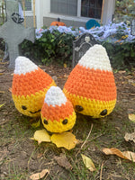 Candy Corn Crochet Plushie