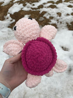 Turtle Crochet Plushie - Pink