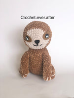 PATTERN ONLY | Seth the Sloth Crochet Pattern | Advanced Beginner Pattern