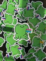 LGBTQ Frog Sticker