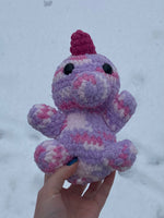 Dinosaur Crochet Plushie - Purple/Pink