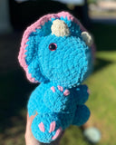 Transceratops Crochet Plushie