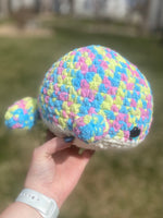 Whale Crochet Plushie - Confetti