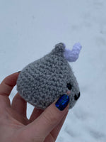 Hershey Kiss Crochet Plushie - Small Silver