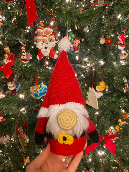 Santa Clause Crochet Gnome