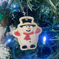 Snowman Ceramic Ornament