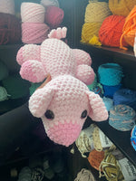 Sleeping Pig Crochet Plushie