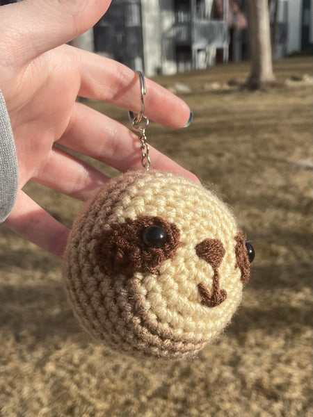 Sloth Crochet Keychain